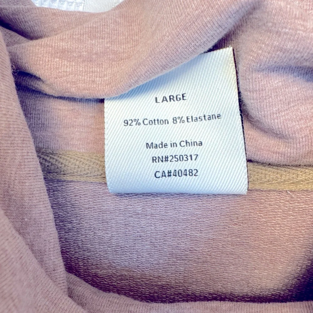 VARLEY Atlas Zip-Detailed Mélange Cotton-Blend Jersey Sweatshirt. Large. Rose. - Picture 7 of 10